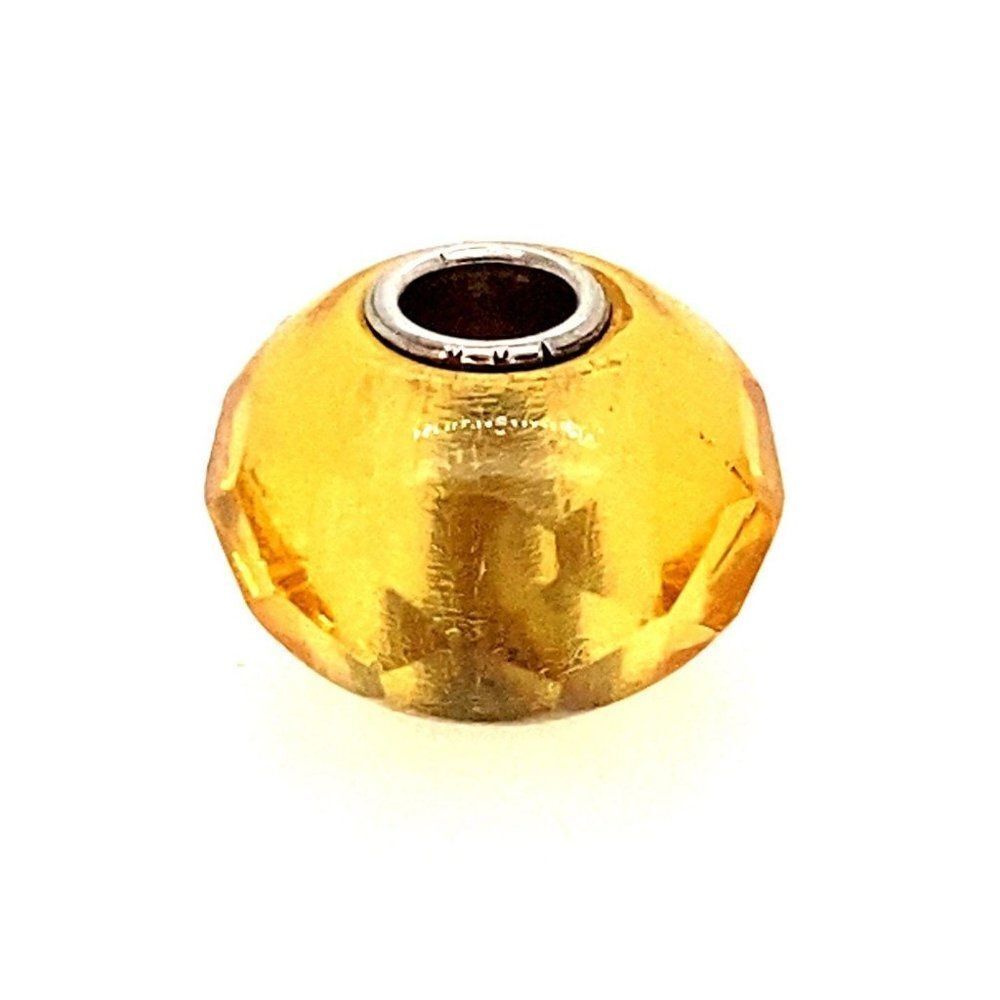 ‎Trollbead 925 Yellow Prism Bead